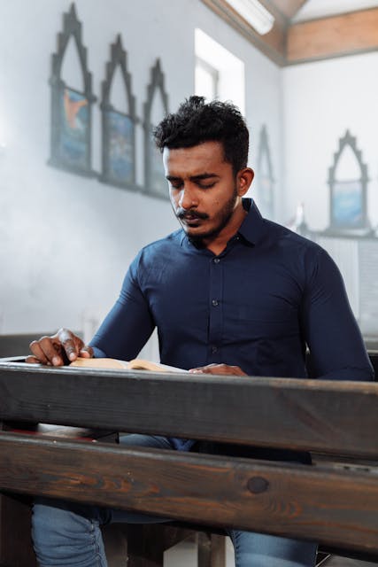 Man Reading Bible